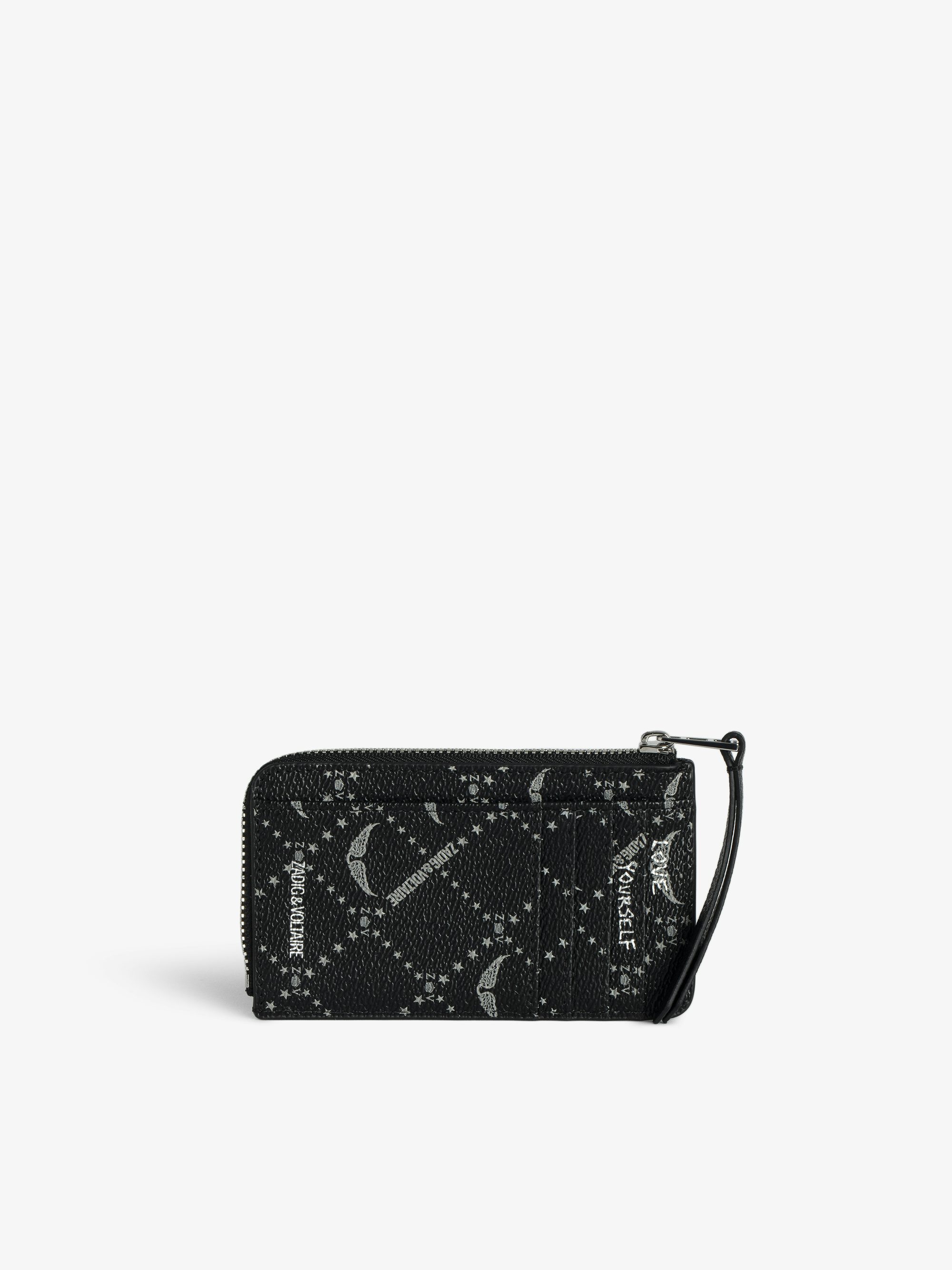 ZV Card Monogram Card Holder - Coated canvas card holder with signature wings.